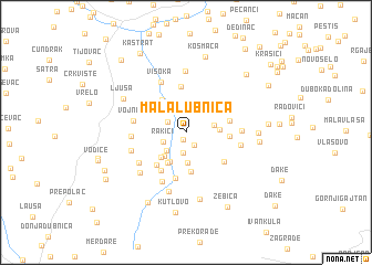 map of Mala Lubnica