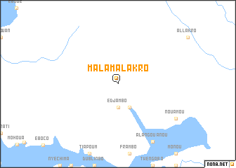 map of Malamalakro