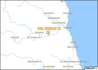 map of Malamavato