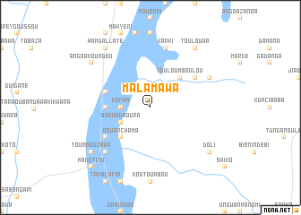 map of Malamawa