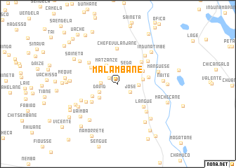 map of Malambane