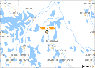 map of Malambá