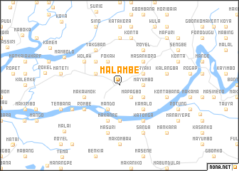 map of Malambe