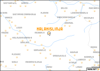 map of Mala Mislinja