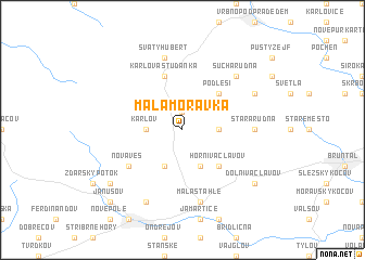 map of Malá Morávka