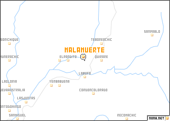 map of Mala Muerte