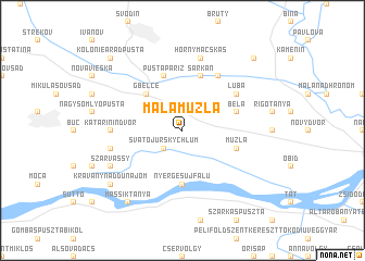 map of Malá Mužla