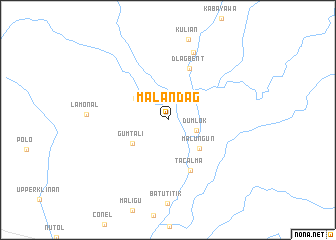 map of Malandag