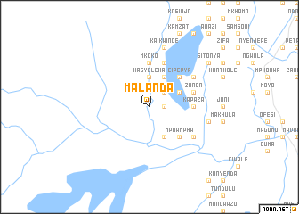 map of Malanda