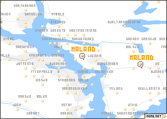 map of Mäland