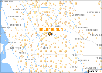 map of Malānewāla