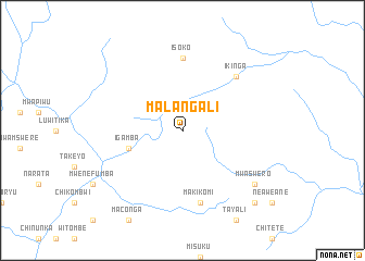 map of Malangali