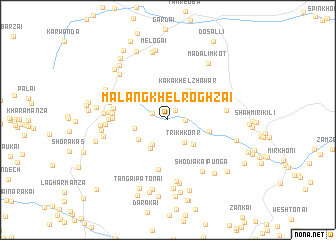 map of Malang Khel Roghzai