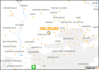 map of Malanjak