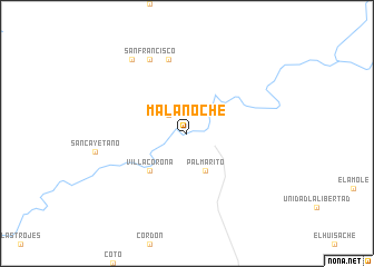 map of Mala Noche