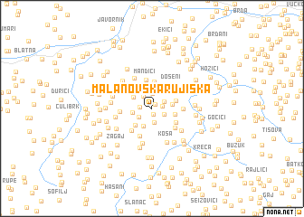 map of Mala Novska Rujiška