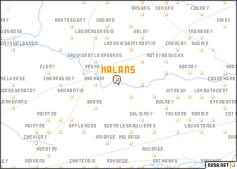 map of Malans