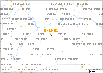 map of Malans