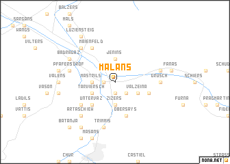 map of Malans