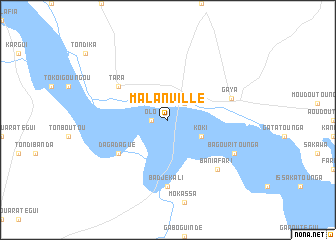 map of Malanville