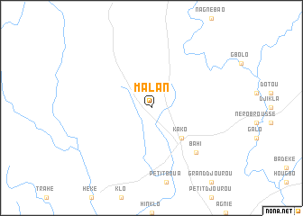 map of Malan