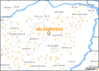 map of Mala Obarska