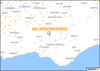 map of Malapadnaparang