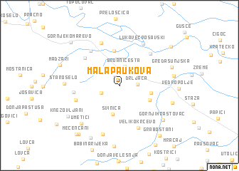 map of  Mala Paukova