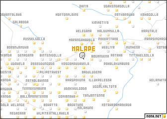 map of Malape