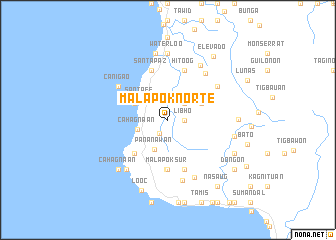 map of Malapok Norte