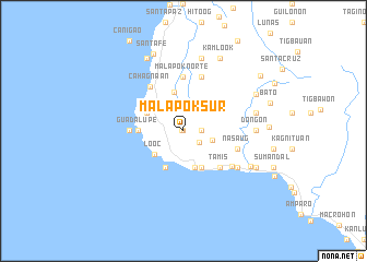 map of Malapok Sur