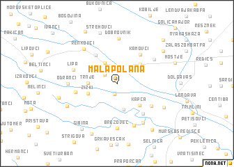 map of Mala Polana