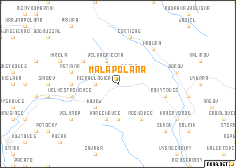 map of Malá Poľana