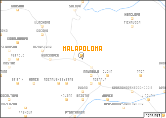 map of Malá Poloma