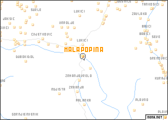 map of Mala Popina