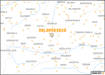 map of Mala Preseka