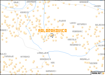 map of Mala Rakovica