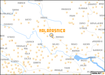 map of Mala Rasnica