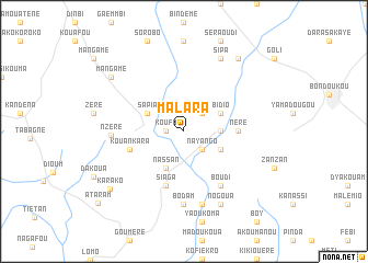 map of Malara