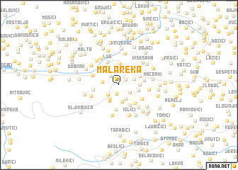 map of Mala Reka