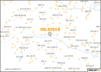 map of Mala Reka