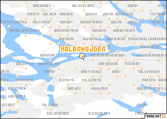 map of Mälarhöjden