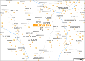 map of Mala Šatra
