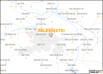 map of Malashevtsi