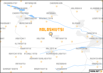 map of Malashivtsi