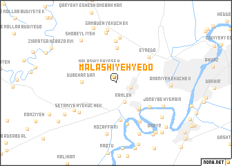 map of Malāshīyeh-ye Do