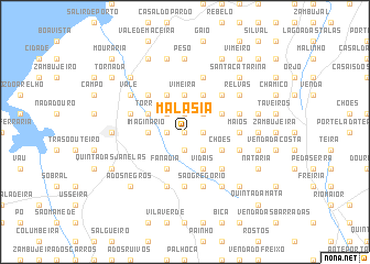 map of Malásia