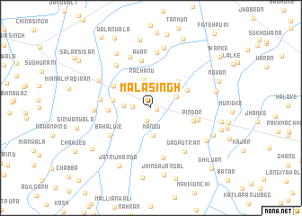 map of Mala Singh