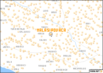 map of Mala Šipovača