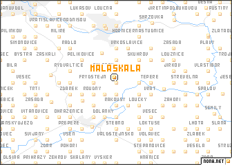 map of Malá Skála